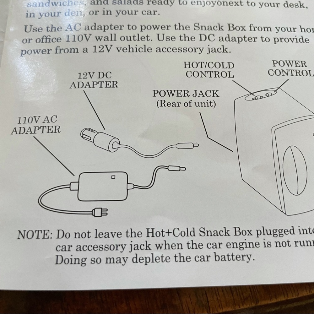 Sharper Image Hot Cold Snack Box - Picture 10 of 10
